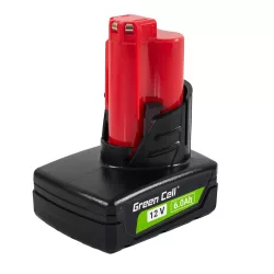   Utángyártott szerszámgép akkumulátor Milwaukee M12 12V 6Ah M12 B6 4932451395 - GreenCell
