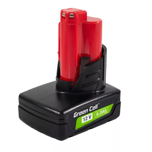 Utángyártott szerszámgép akkumulátor Milwaukee M12 12V 6Ah M12 B6 4932451395 - GreenCell