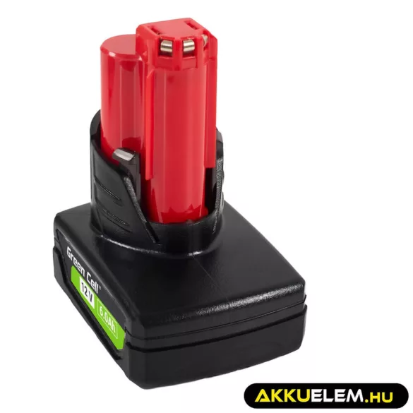 Utángyártott szerszámgép akkumulátor Milwaukee M12 12V 6Ah M12 B6 4932451395 - GreenCell