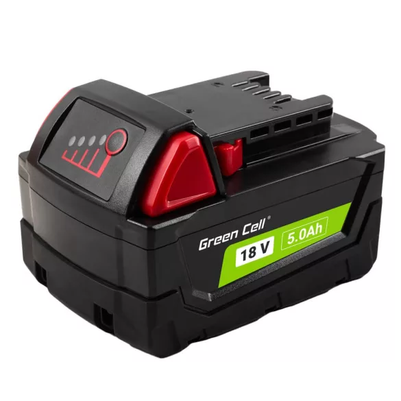 Utángyártott szerszámgép akkumulátor Milwaukee M18 18V 5Ah M18 B5 4932430483 - GreenCell