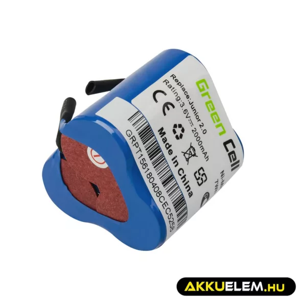 Utángyártott porszívó akkumulátor (2Ah 3.6V) Type141 AEG Electrolux Junior 2.0 - GreenCell
