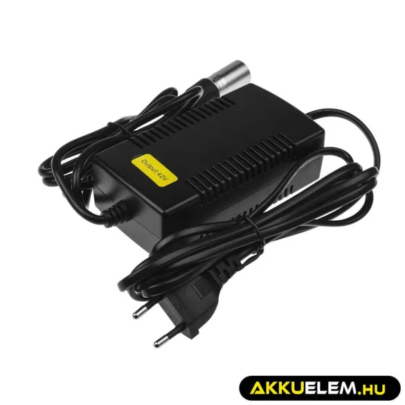 Utángyártott elektromos kerékpár akkumulátor töltő 42V 2A (XLR 3 PIN) E-BIKE 36V - GreenCell