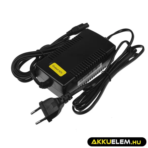 Utángyártott elektromos kerékpár akkumulátor töltő 42V 2A (3 pin) E-BIKE 36V - GreenCell