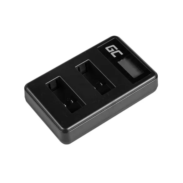 Utángyártott töltő AHBBP-501 GoPro AHDBT-501 Hero 5 Hero 6 Hero 7 HD fekete Fehér Silver Edition (4.35V 2.5W 0.6A) - GreenCell