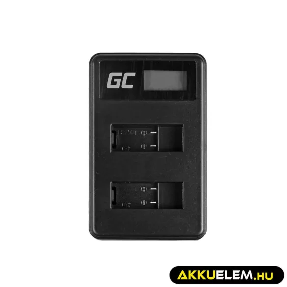 Utángyártott töltő AHBBP-501 GoPro AHDBT-501 Hero 5 Hero 6 Hero 7 HD fekete Fehér Silver Edition (4.35V 2.5W 0.6A) - GreenCell