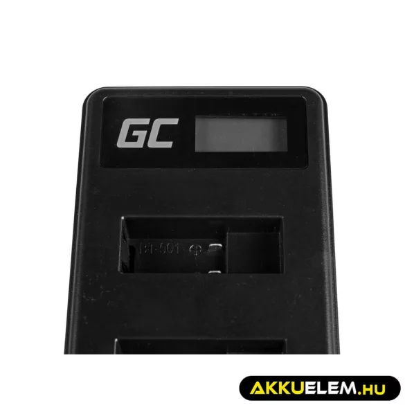 Utángyártott töltő AHBBP-501 GoPro AHDBT-501 Hero 5 Hero 6 Hero 7 HD fekete Fehér Silver Edition (4.35V 2.5W 0.6A) - GreenCell