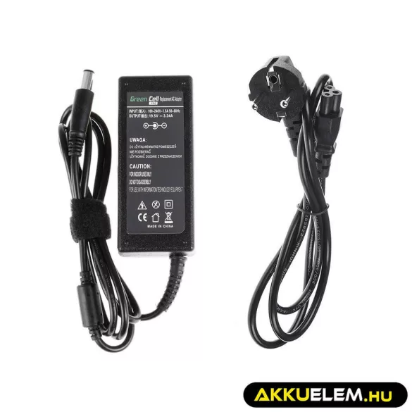 Utángyártott PRO laptop adapter töltő AC Adapter Dell Inspiron 1525 1526 3460 Studio 1535 Vostro 1440 3300 19.5V 3.34A - GreenCell