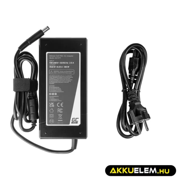 Utángyártott PRO laptop adapter töltő / AC Adapter 19.5V 9.23A 180W Dell Latitude E5510 E7240 E7440 Alienware 13 14 15 M14x M15x R1 R2 R3 - GreenCell