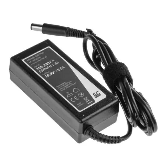 Utángyártott PRO laptop adapter töltő / AC Adapter 18.5V 3.5A 65W HP 250 G1 255 G1 ProBook 450 G2 455 G2 Compaq Presario CQ56 CQ57 CQ58 - GreenCell