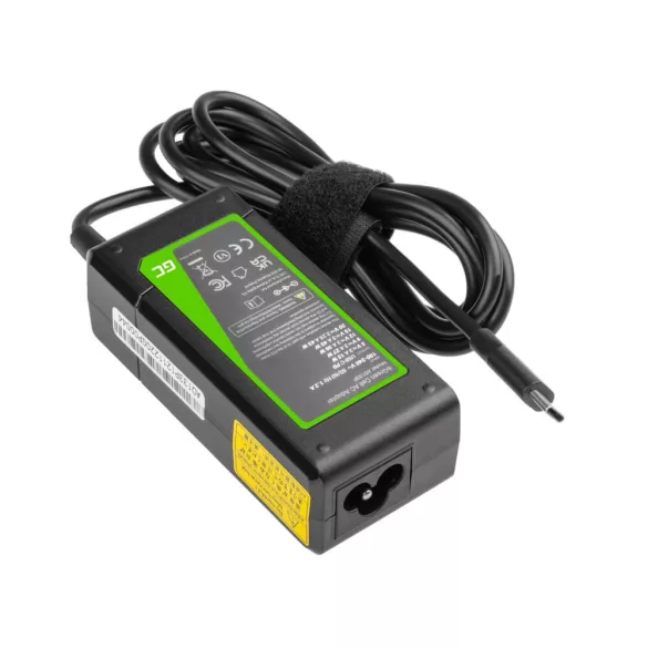 Utángyártott töltő / AC Adapter / hálózati táp USB-C 45W laptopokhoz tabletekhez mobilokhoz - GreenCell