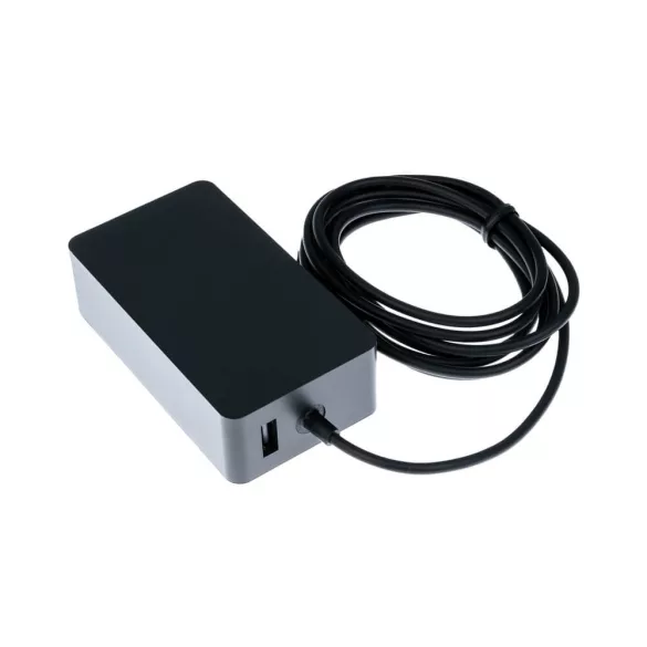 Utángyártott PRO 1706 65W 15V 4A töltő Adapter Microsoft Surface Laptop Pro Book Go - GreenCell
