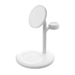   Greencell MagScape Inductive töltő St3-in-1 MagSafe iPhone Apple AirPods other wireless headphones - GreenCell