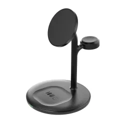   Greencell MagScape Inductive töltő St3-in-1 MagSafe iPhone Apple AirPods other wireless headphones - GreenCell