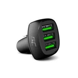   Greencell PowerRide 54W 3xUSB 18W autós töltő Ultra Charge gyorstöltő technology - GreenCell