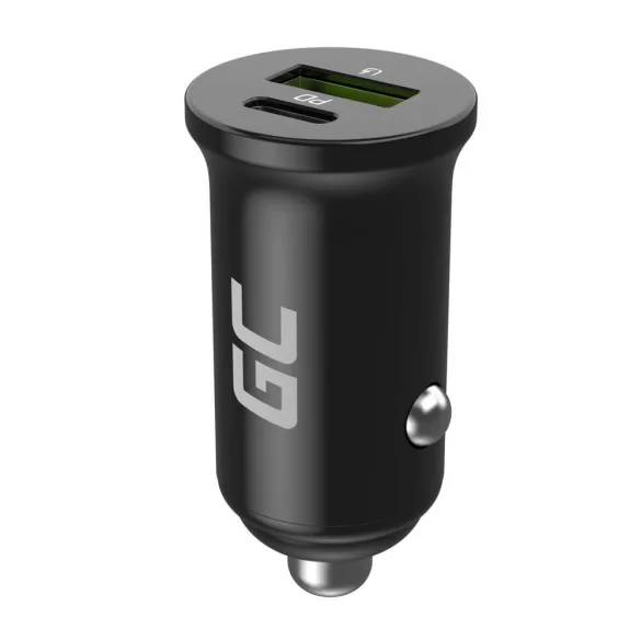Greencell autós töltő 38W PowerRide Nano38 mit USB-C USB-A Power Delivery Ultra Charge - GreenCell