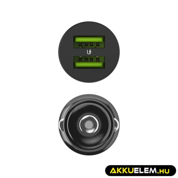 Greencell autós töltő 36W PowerRide Nano36 mit 2x USB-A Ultra Charge - GreenCell