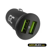 Greencell autós töltő 36W PowerRide Nano36 mit 2x USB-A Ultra Charge - GreenCell