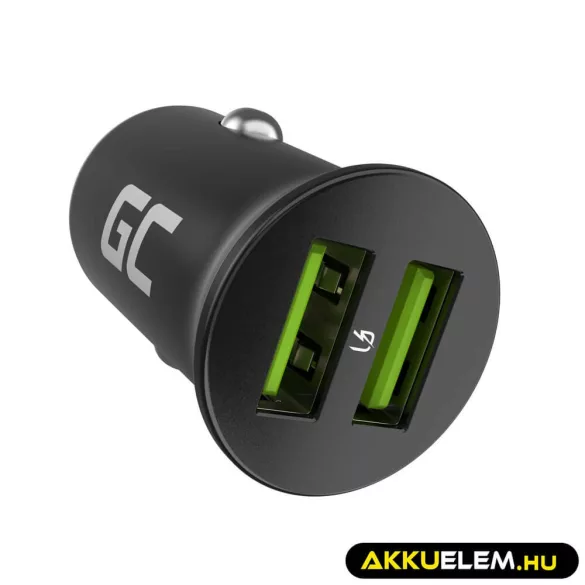 Greencell autós töltő 36W PowerRide Nano36 mit 2x USB-A Ultra Charge - GreenCell