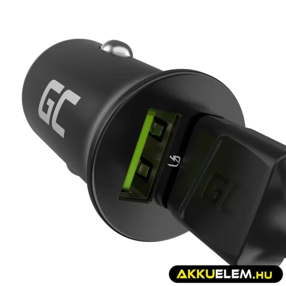Greencell autós töltő 36W PowerRide Nano36 mit 2x USB-A Ultra Charge - GreenCell
