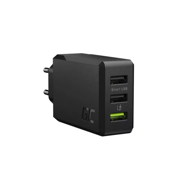 Greencell ChargeSource 3 3xUSB 30W gyorstöltő technology Ultra Charge Smart Charge - GreenCell