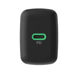   Greencell PowerSource Solo30 töltő USB C fekete Power Adapter 30W Power Delivery - GreenCell