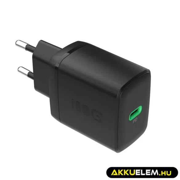 Greencell PowerSource Solo30 töltő USB C fekete Power Adapter 30W Power Delivery - GreenCell