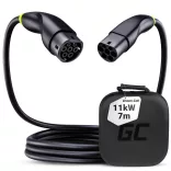 Greencell Type 2 EV elektromos autó töltőkábel 11 kW 7 m Tesla Model 3 S X Y VW ID.3 ID.4 Kia EV6 Hyundai IONIQ 5 Ford Mach-E - GreenCell