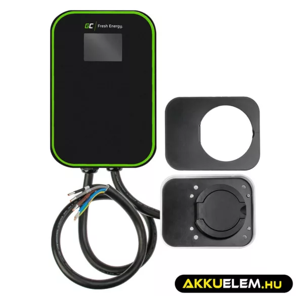 Greencell Wallbox EV PowerBox 22kW RFID töltő Type 2 csatlakozó elektromos autókhoz plug-in hybridekhez - GreenCell