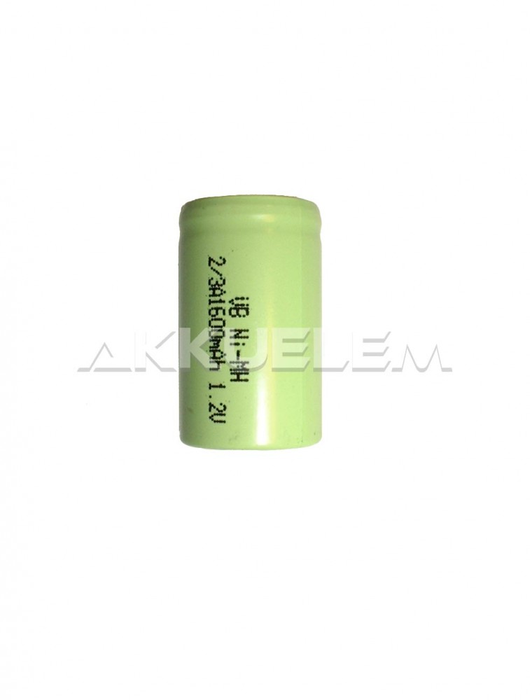 1600mAh 2/3AF ipari akkumulátor Ni-MH