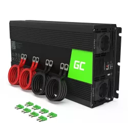   GreenCell Inverter 12V 230V 2000W/4000W Módosított szinuszhullámú - GreenCell