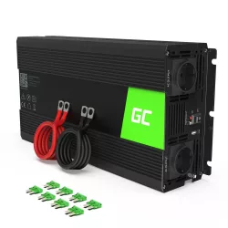   GreenCell Inverter 12V 230V 1500W/3000W Módosított szinuszhullámú - GreenCell
