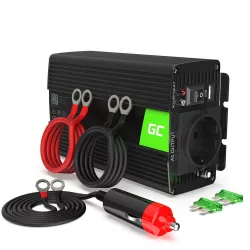   GreenCell Inverter 24V 230V 300W/600W Módosított szinuszhullámú - GreenCell