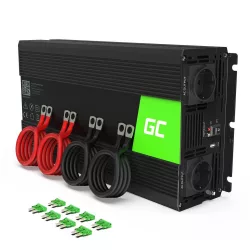   GreenCell Inverter 24V 230V 2000W/4000W Módosított szinuszhullámú - GreenCell