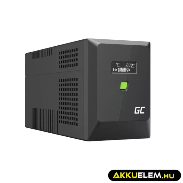 GreenCell Módosított szinuszos szünetmentes tápegység (UPS) 1500VA 900W PowerProof LCD kijelző - GreenCell