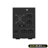 GreenCell Módosított szinuszos szünetmentes tápegység (UPS) 1500VA 900W PowerProof LCD kijelző - GreenCell