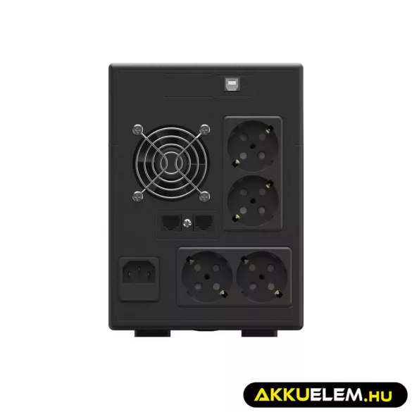 GreenCell Módosított szinuszos szünetmentes tápegység (UPS) 1500VA 900W PowerProof LCD kijelző - GreenCell