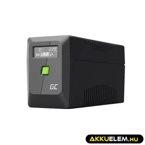GreenCell Módosított szinuszos szünetmentes tápegység (UPS) 850VA 480W PowerProof LCD kijelző - GreenCell