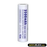 Ipari 18650 3500mAh 3,6V Li-Ion akkumulátor 10A Xtar