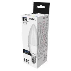 Entac LED Candle E14 6,5W CW 6400K