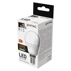 Entac LED Mini Globe E14 4W NW 4000K
