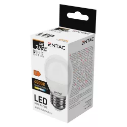 Entac LED Mini Globe E27 4W NW 4000K