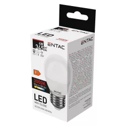 Entac LED Mini Globe E27 4W WW 3000K