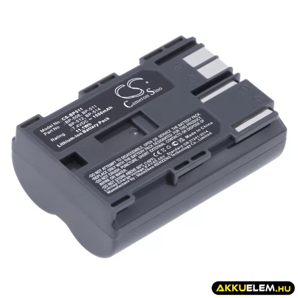 Utángyártott Canon Kamera Li-ion akkumulátor 7.4V 1500mAh BP-508, BP-511, BP-511A BP-508, BP-511 - CameronSino