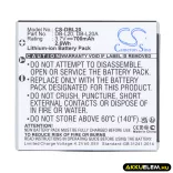 Utángyártott Sanyo Kamera Li-ion akkumulátor 3.7V 700mAh DB-L20, DB-L20A DB-L20, DB-L20A - CameronSino