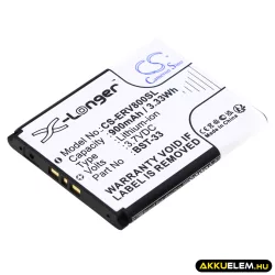   Utángyártott Sony Ericsson mobil Li-ion akkumulátor 3.7V 900mAh BST-33 BST-33 - CameronSino