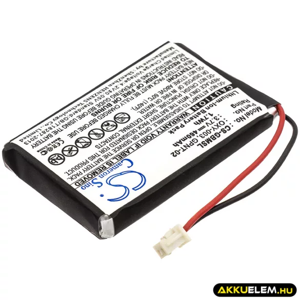 Utángyártott Nintendo Játékkonzol Li-Polymer akkumulátor 3.7V 460mAh OXY-003, GPNT-02 OXY-003, GPNT-02 - CameronSino