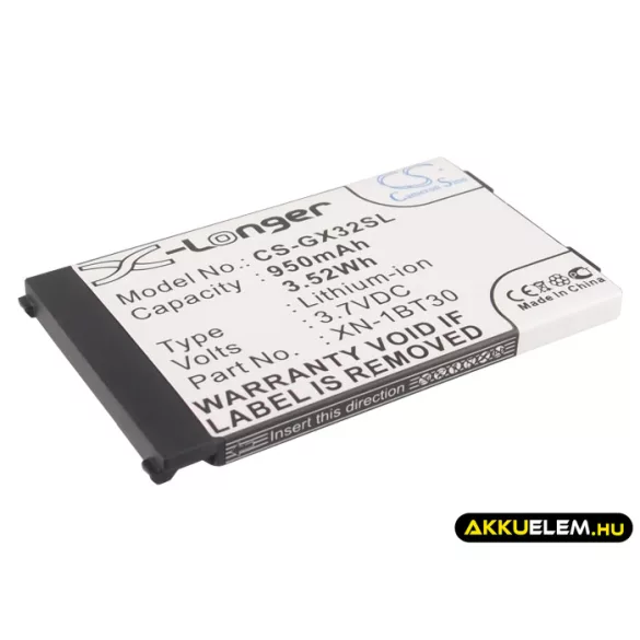 Utángyártott Sharp mobil Li-ion akkumulátor 3.7V 950mAh XN-1BT30, CE-BL150 XN-1BT30, CE-BL150 - CameronSino