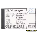 Utángyártott Sharp mobil Li-ion akkumulátor 3.7V 950mAh XN-1BT30, CE-BL150 XN-1BT30, CE-BL150 - CameronSino