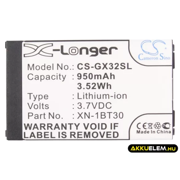 Utángyártott Sharp mobil Li-ion akkumulátor 3.7V 950mAh XN-1BT30, CE-BL150 XN-1BT30, CE-BL150 - CameronSino