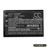 Utángyártott Kodak Kamera Li-ion akkumulátor 3.7V 1400mAh KLIC-5001, 1054062 KLIC-5001, 1054062 - CameronSino